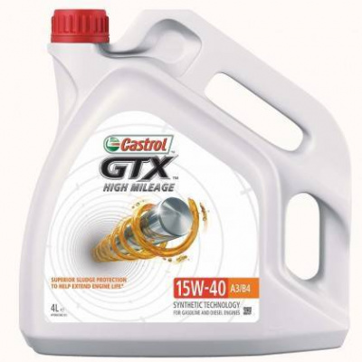 Castrol GTX High Mileage 15W-40 A3/B4 4L CASTROL 3402748