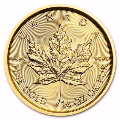 Royal Canadian Mint - Zlatá mince Canadian Maple Leaf 1/4 oz