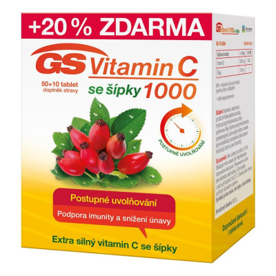 GS Vitamin C1000 se šípky tbl.50+10 2016