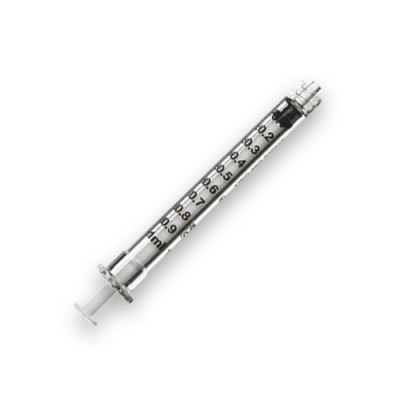 Injekční stříkačka BD Plastipak 3-dílná, 1 ml, Luer Lock, 100 ks