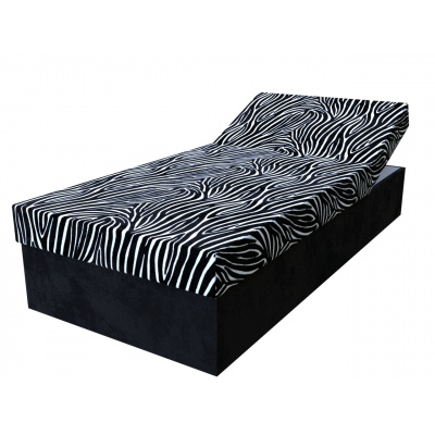 Nábytek Králík Zebra 195 x 85 cm černá molitanová