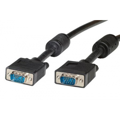 Kabel Roline propojovací VGA HQ MD15HD-MD15HD, 1,8m, stíněný, s ferity