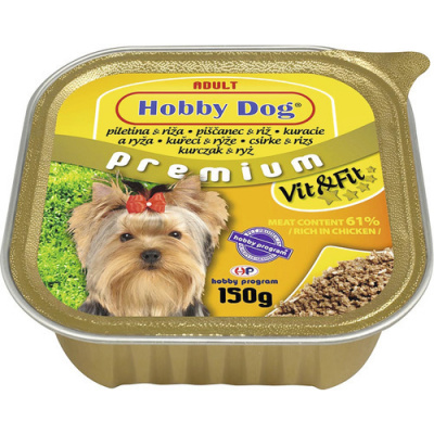 Krmivo pro psy Hobby Dog kuřecí/rýže 150 g