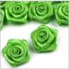 Saténové mini růžičky LUX - zelené jarní