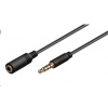 PREMIUMCORD Kabel Jack 3,5mm 4 pinový M/F 2m pro Apple iPhone, iPad, iPod kjack4mf2