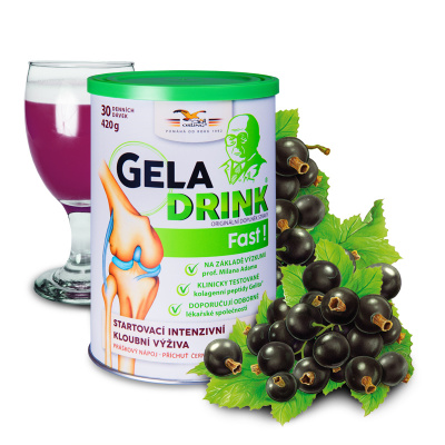 Orling Geladrink Fast 420 g nápoj černý rybíz