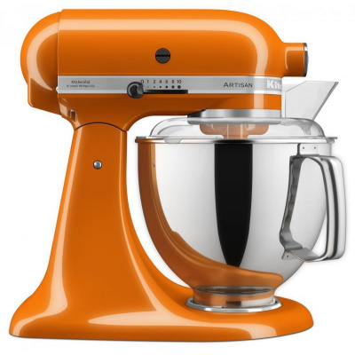 KitchenAid Artisan 5KSM175 honey (5KSM175PSEHY) + Akční set KitchenAid krouhač / kráječ zeleniny 5KSMVSA