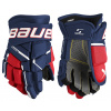 Rukavice Bauer S23 SUPREME M5 PRO Glove Junior Velikost: 11", červeno-bílé