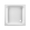 Sofia vanička ocelová 80 x 80 x 14,5 cm, bílá/hladké dno, H2140800000001, JIKA