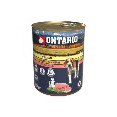 Ontario Dog Veal Pate Flavoured with Herbs 800 g