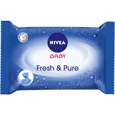 Nivea Baby Fresh & Pure čisticí ubrousky 63 ks