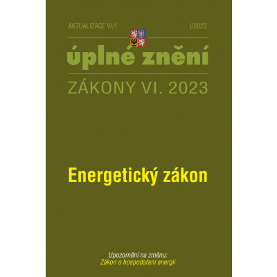 Aktualizace VI/1 Energetický zákon