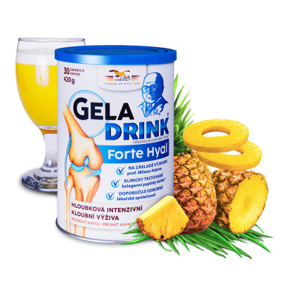 Orling Geladrink Forte Hyal 420 g nápoj ananas