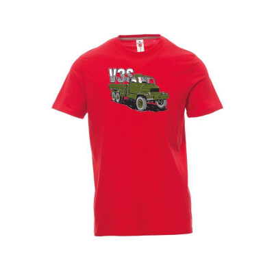 Payper Červené pánské tričko Nákladní automobil V3S Valník L