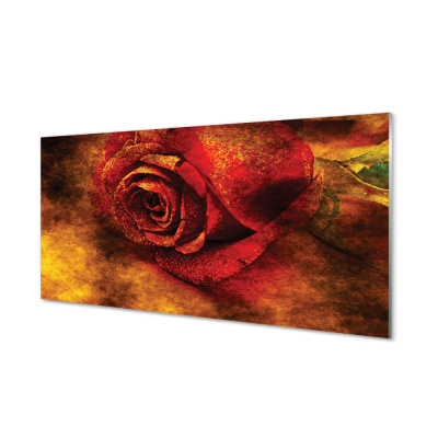 Skleněný panel rose picture 100x50 cm
