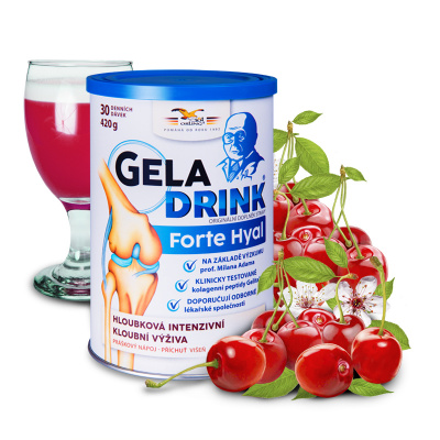 Orling Geladrink Forte Hyal 420 g nápoj višeň