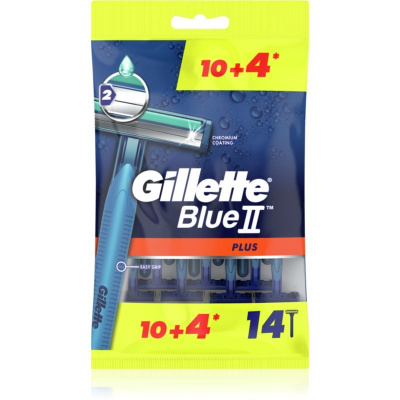 Gillette Blue II Plus jednorázová holítka pro muže 14 ks