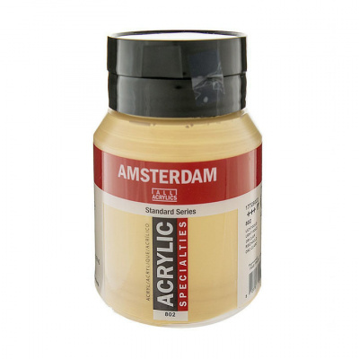 Akrylová barva Amsterdam Standard Series 500 ml / 802 Light Gold (akrylová barva Royal Talens)