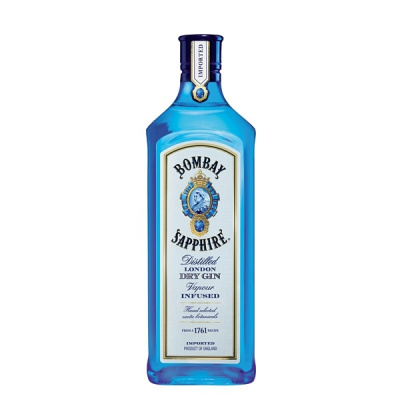 Gin Bombay Sapphire 1l 40% (holá láhev)