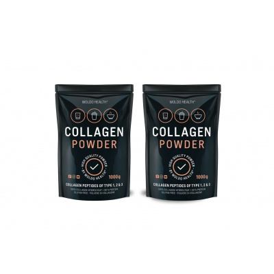 WoldoHealth Čistý 100% hovězí kolagen - balení 2x 1 kg