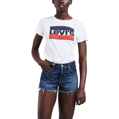 Levi's THE PERFECT TEE Bílá,Černá,Červená Dámské tričko S