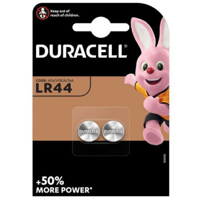 Duracell LR44 2ks 10PP040020 (Baterie LR44/A76 DURACELL, 2 ks (blistr))