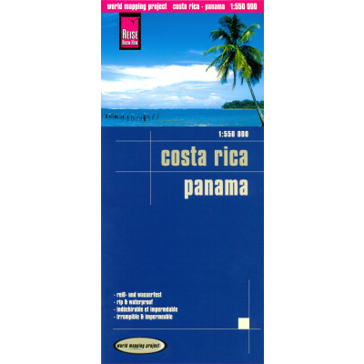 Kostarika (Costa Rica) & Panama 1:550t mapa RKH