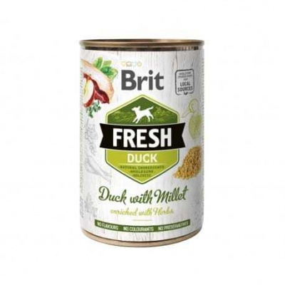 Brit Dog Fresh konz Duck with Millet 400g