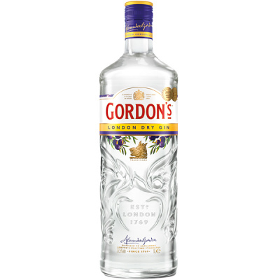 Gin Gordons London Dry 1l 37,5% (holá láhev)