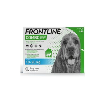 Boehringer Ingelheim Vetmedica GmbH FRONTLINE COMBO spot-on pro psy M (10-20kg)-3x1,34ml