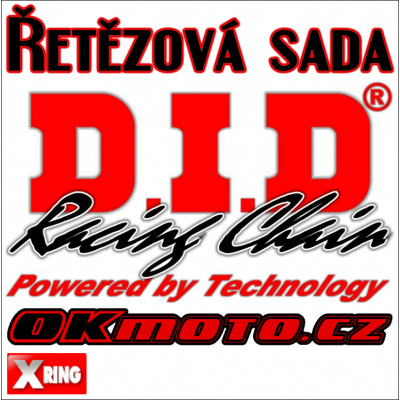 D.I.D (Japonsko) Řetězová sada D.I.D 520VX3 STEEL X-ring - Yamaha YZ 400 F, 400ccm - 98>99