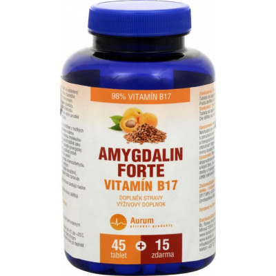 Pharma Activ Czech Vitamín B17 Forte Amygdalin 45 + 15 tablet