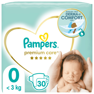 Pampers Premium Care 0 NEWBORN 30 ks