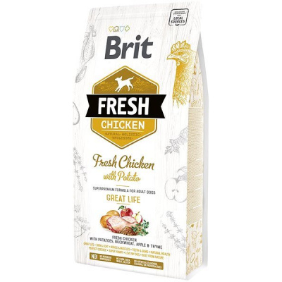 Brit Fresh chicken with potato adult great life 2,5 kg