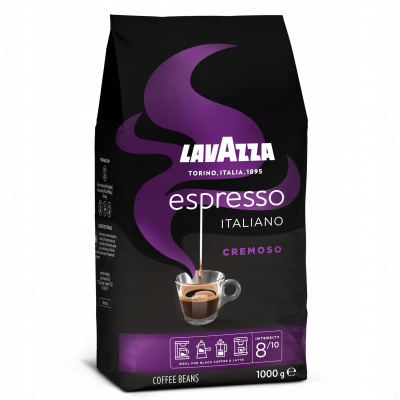 Míchaná zrnková káva Lavazza Caffe Espresso Italiano Cremoso 1000 g