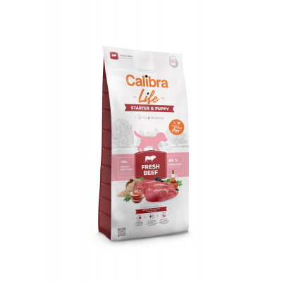 Calibra Dog Life Starter&Puppy Fresh Beef 2x12kg