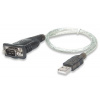 MANHATTAN převodník z USB na sériový port (USB AM / DB9M, RS232), blistr (205146)