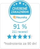 Heureka.sk - overené hodnotenie obchodu UDIARNE.SK