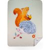XKKO Detská španielska deka 75 x 100 cm Lux Squirrel