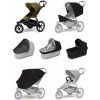 Športový kočík Thule Urban Glide 3 Nutria green + Korbička Bassinet Black SET 7v1