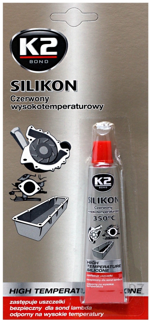 K2 Silikón na motory 21g červený