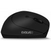 EVOLVEO LadyErgo, tichá vertikálna ergonomická myš, 2.4GHz, čierna