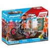 Playmobil 71256 Kaskadér a ohnivý múr