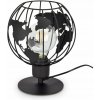Stolná lampa Luxolar Globus čierna 60 W