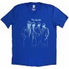 Tričko The Beatles - Band Outline, Unisex,Modrá,M