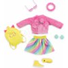 Súprava oblečenia Fluo Dressing Room Corolle Girls pre 28 cm bábiku 7 doplnkov od 4 rokov