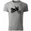 T-ričko Honda Africa Twin XRV 750 pánske tričko Farba trička: Tmavosivá, Veľkosť: XXL