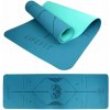 LIFEFIT YOGA MAT LOTOS DUO, 183 × 58 × 0,6 cm, tyrkysová