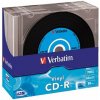 CD R disk, AZO, 700MB, 52x, 10 ks, tenký obal, VERBATIM Vinyl