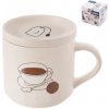 Orion Porcelánový hrnček s viečkom Čaj 450 ml